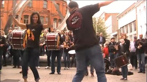How to dance a Galician Muiñeira - Lume de Biqueira in Belfast at Corn Market. Muiñeira de Freixido